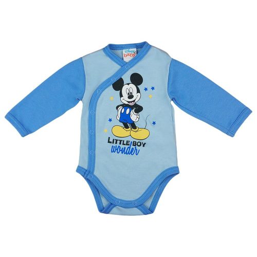 Asti Disney Mickey hosszú ujjú baba body v.kék/k.kék 62
