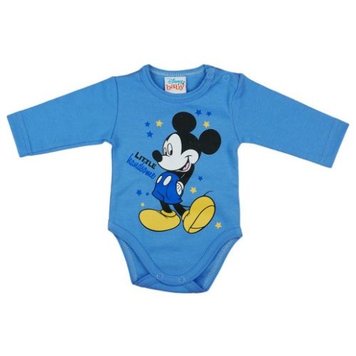 Asti Disney Mickey hosszú ujjú baba body kék 50